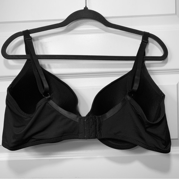 Juicy Couture Intimates Black Padded Push Up Bra Gold Metal Heart Sz 42D - Picture 3 of 13